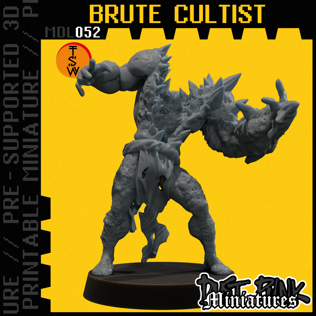 MDL052 BRUTE CULTIST [PRE-SUPPORTED]